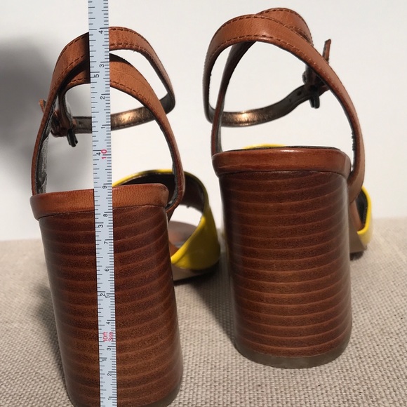 Beautiful leather stacked heel-NWT! - Picture 7 of 7